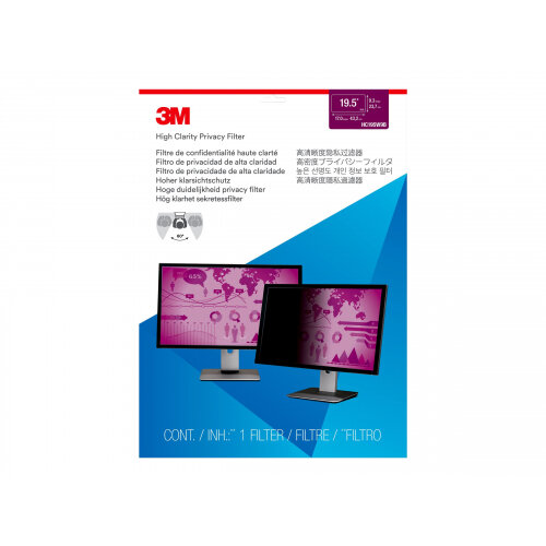 3M High Clarity Privacy Filter Display privacy filter 19.5" wide