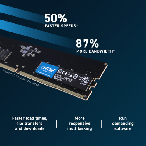 Crucial - DDR5 - kit - 16 GB: 2 x 8 GB - DIMM 288-pin - 4800 MHz