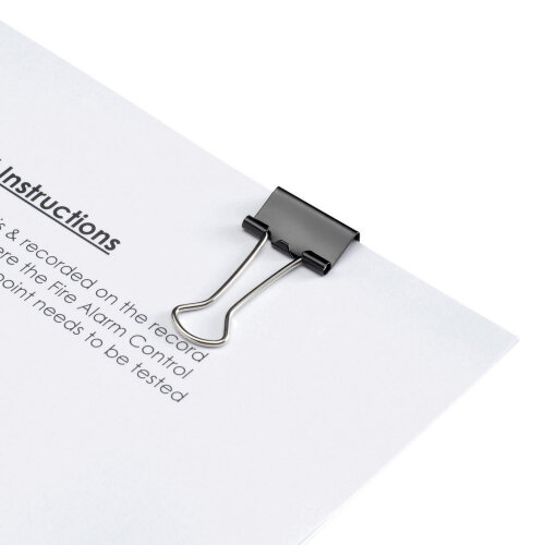 Assorted Color Metal Binder Clips: Foldback Grip, 10 Pack - UK - View #12