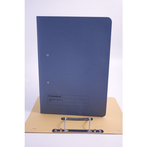 Transfer Spring Files Heavyweight Foolscap Blue Capacity 38mm Pack 25 ...