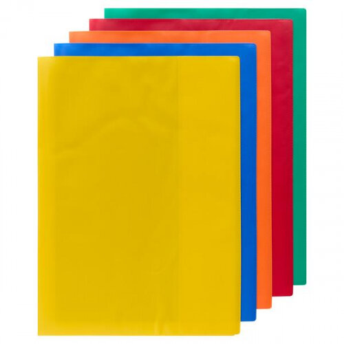 * STUDENT SOLUTIONS PKT.5 A4 PVC HEAVY DUTY COPY BOOK COVERS - 5 ASST ...