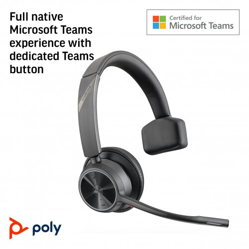 POLY Voyager 4310 Microsoft Teams Certified USB-A Headset +BT700