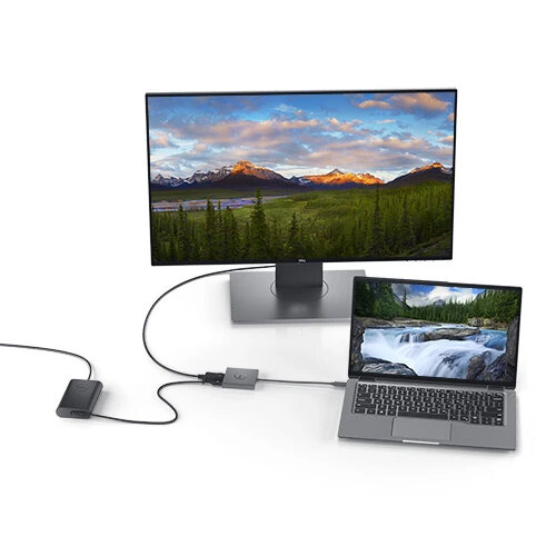 Dell Adapter USB-C to HDMI/DP with Power Pass-Through Video