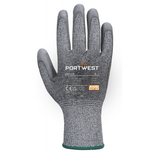 Ideal 365 | Portwest A620 Lr Cut Pu Palm Glove - Grey - Xl