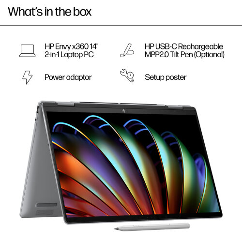 HP Envy x360 14-fa ＋ HP ENVY x360 14-fa0005na AMD Ryzen™ 5 8640HS Hybrid (2-in-1) 35.6