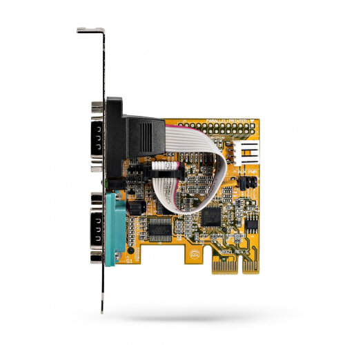 StarTech.com 2-Port PCI Express Serial Interface Card, Dual Port PCIe ...