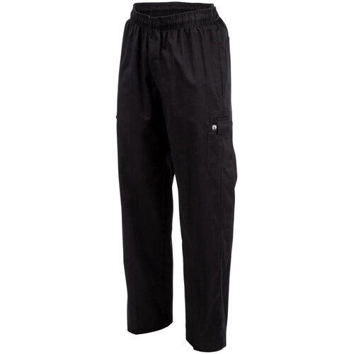 Chef Works Unisex Slim Fit Cargo Chefs Trousers Black M