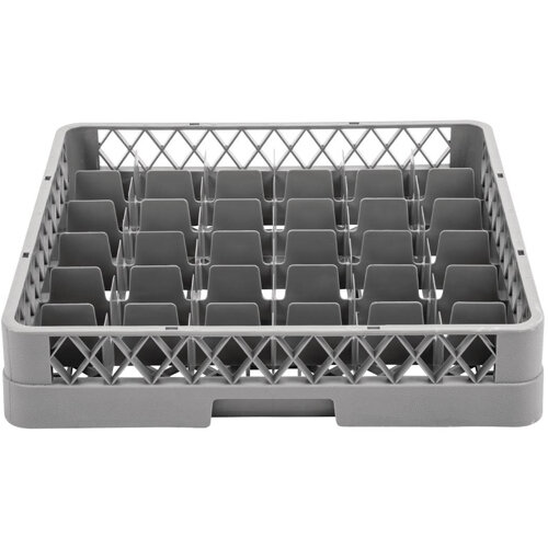 Grey Glass Rack Vogue Glass Rack Grey - 100x500x500mm (36 Compartments) - HuntOffice