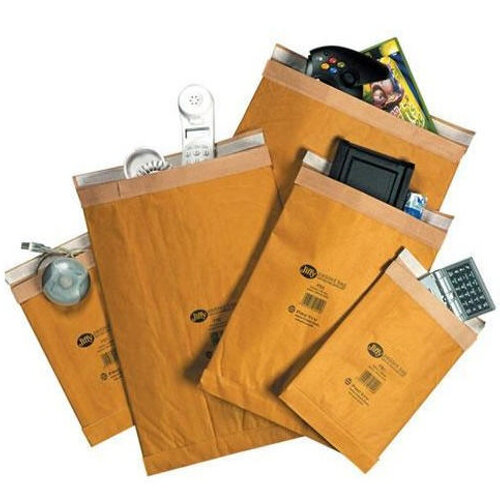 Jiffy Assorted Sizes Gold Padded Protective Envelopes 50 Pack Hunt Office Ireland