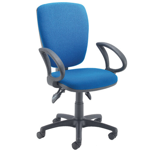 Arista Deluxe High Back Task Operator Office Chair Blue 09OP07 Hunt