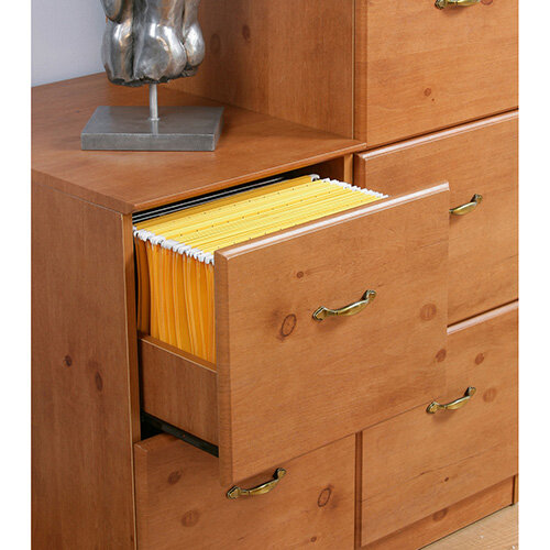 French Gardens Range 4 Drawer Filing Antique Pine Effect Hunt