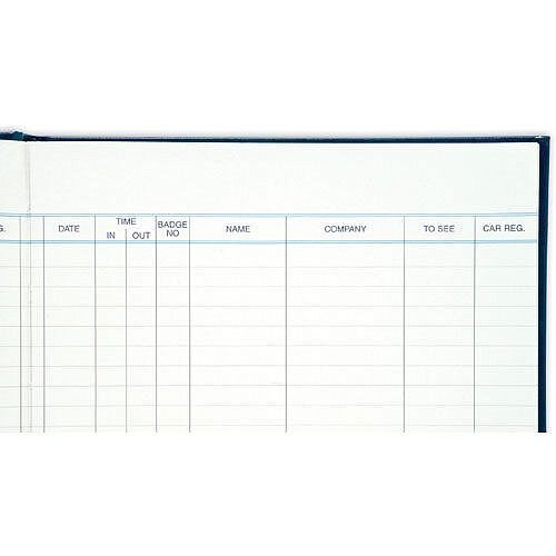 Guildhall Company Visitors Book for Office Receptions 160 Pages A4 Blue T253