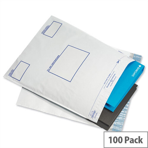 GoSecure White C3 Extra Strong Polythene Protective Envelopes Pack of 100 GoSecure White C3 Extra Strong Polythene Protective Envelopes Pack of 100