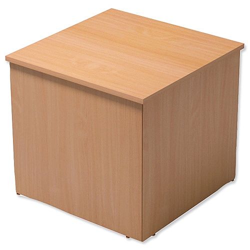 Reception Cube Corner Desk W800xD800xH740mm Beech Ashford Reception Cube Corner Desk W800xD800xH740mm Beech Ashford