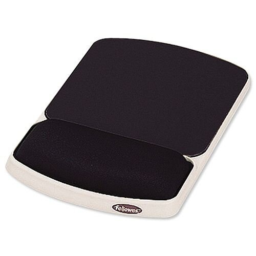 Fellowes Premium Gel Mousepad Wrist Support Graphite Ref 91741