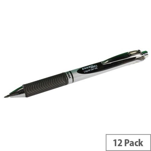 Pentel EnerGel XM Retractable Rollerball Pen 0.7mm Tip 0.35mm Line Black Pack 12 Pentel EnerGel XM Retractable Rollerball Pen 0.7mm Tip 0.35mm Line Black Pack 12