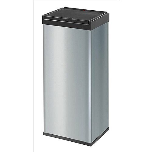 Hailo Big-Box Touch 60 Steel Coated Waste Bin 60 Litres  Silver