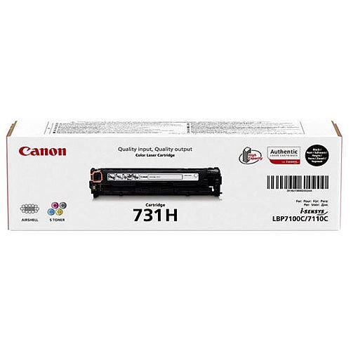 Canon 731H Black High Capacity Laser Toner Cartridge 6273B002 Canon 731H Black High Capacity Laser Toner Cartridge 6273B002