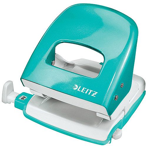 Leitz NeXXt Series WOW Metal Office Hole Punch 3m 30 Sheet  Ice Blue