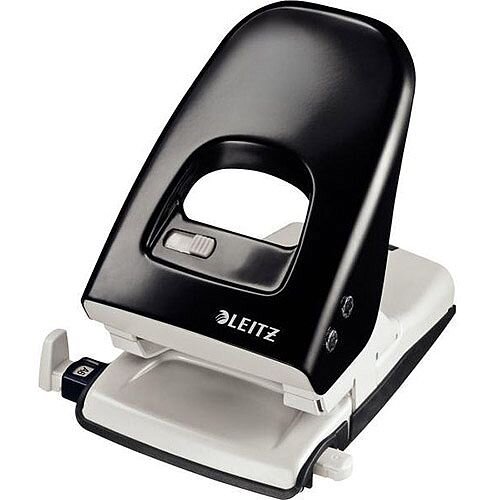 Leitz 5138 NeXXt Series Strong Metal Office Hole Punch  Black  40 Sheets of 80g/m2 Paper