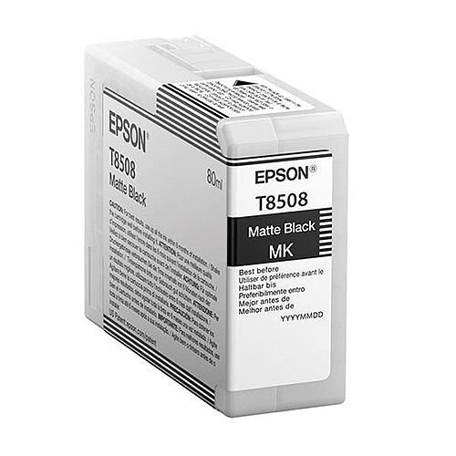 Epson T8508 (80ml) UltraChrome HD Matte Black Ink Cartridge for SureColor SC-P800 Photo Printer C13T850800 Epson T8508 (80ml) UltraChrome HD Matte Black Ink Cartridge for SureColor SC-P800 Photo Printer C13T850800