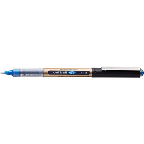 Uni-ball UB-150-10 Eye Broad Rollerball Pen 1.0mm Tip Blue Ref 246967000 Pack of 12