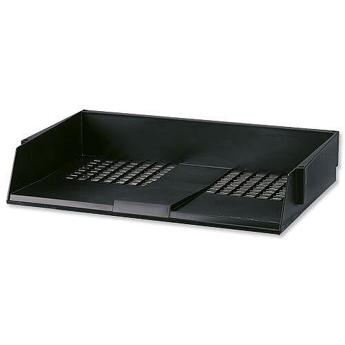 Avery Wide Entry Filing Tray W367xD254xH63mm Black Ref W44BLK Avery Wide Entry Filing Tray W367xD254xH63mm Black Ref W44BLK