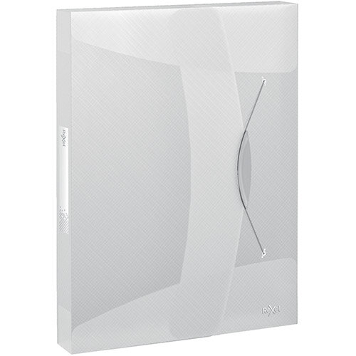 Rexel Choices Box File PP Elastic Strap 40mm Spine A4 Trans White Pack of 5 Ref 2115670 Rexel Choices Box File PP Elastic Strap 40mm Spine A4 Trans White Pack of 5 Ref 2115670