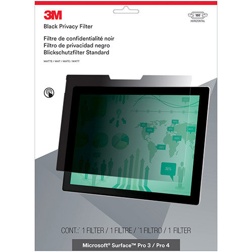 3M Blackout Privacy Filter for MicroSoft Surface Pro 3/ Pro 4 Landscape Ref PFTMS001 3M Blackout Privacy Filter for MicroSoft Surface Pro 3/ Pro 4 Landscape Ref PFTMS001