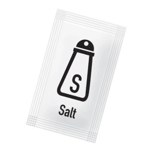 White Hat Salt Sachets - Pack of 1000, Convenient Single Serve