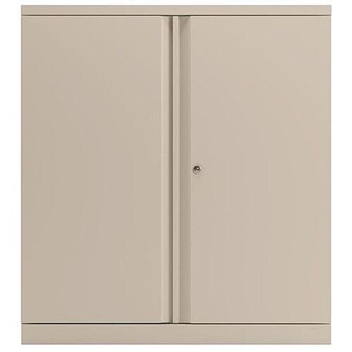Bisley Two Door Steel Storage Cupboard Low 1000mm Cupboard with Shelf White Bisley Two Door Steel Storage Cupboard Low 1000mm Cupboard with Shelf White