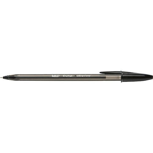 BIC Cristal Exact Ballpoint Pens Ultra Fine 0.7mm Tip Black Ref 992603 Pack of 20 BIC Cristal Exact Ballpoint Pens Ultra Fine 0.7mm Tip Black Ref 992603 Pack of 20