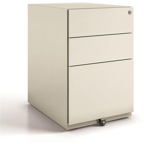 Tall Mobile Steel Pedestal Under Desk 3 Drawer 2 Stationery &1 Filing Goose Grey Ref NWA52M7SSF-av4 Tall Mobile Steel Pedestal Under Desk 3 Drawer 2 Stationery &1 Filing Goose Grey Ref NWA52M7SSF-av4