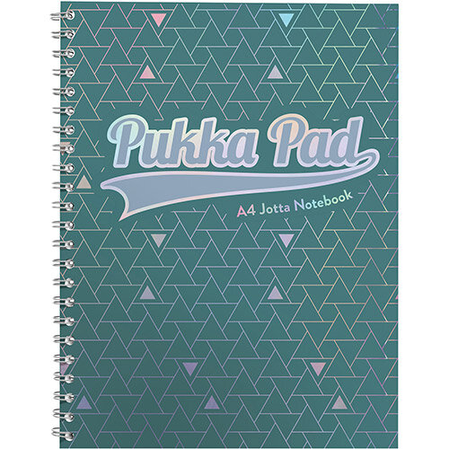 Pukka Pad Glee Jotta Notepad 200Pg 80gsm Wirebound A4 pls Green Ref 3008GLE Pack of 3