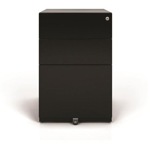 Tall Mobile Steel Pedestal Under Desk 3 Drawer 2 Stationery &1 Filing Black Ref NWA52M7SSF-av1 Tall Mobile Steel Pedestal Under Desk 3 Drawer 2 Stationery &1 Filing Black Ref NWA52M7SSF-av1