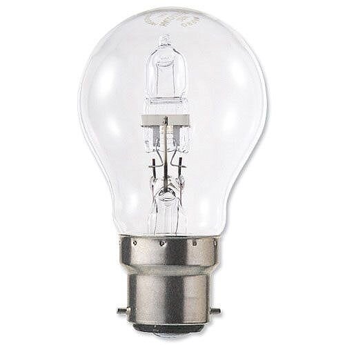 42W Energy Saving Halogen Light Bulb Bayonet Fitting Clear Stearn Electric, Environmentally Friendly, Up To 2,000 Hours Life, Low Energy Use