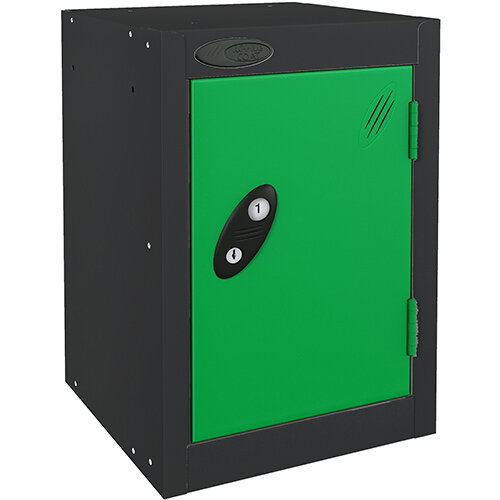 Probe Quarto 1 Door Locker Cam Lock ACTIVECOAT W305xD460xH480mm Black Body Green Door 7 Year Warranty