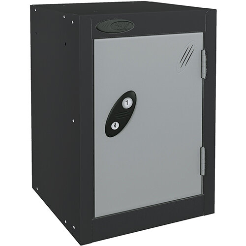 Probe Quarto 1 Door Locker Cam Lock ACTIVECOAT W305xD460xH480mm Black Body Silver Door 7 Year Warranty
