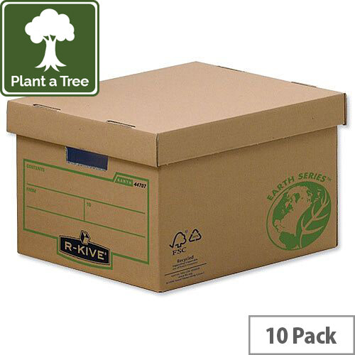 Fellowes Bankers Box Earth Series Large Archive Storage Box 4470709 Pack 10 Fellowes Bankers Box Earth Series Large Archive Storage Box 4470709 Pack 10