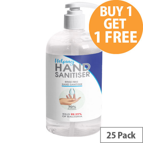 250ml Pump Hand Sanitiser - Fully Approved Ethanol Based Sanitising Liquid PCS 100380 Pack of 25