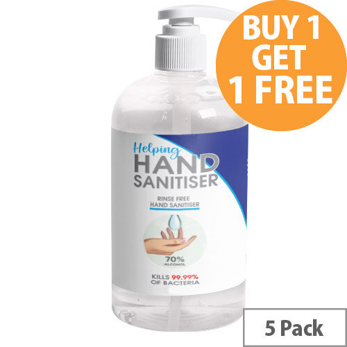 250ml Pump Hand Sanitiser - Fully Approved Ethanol Based Sanitising Liquid PCS 100380 Pack of 5