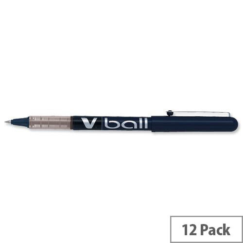 Pilot V5 Rollerball Pen Rubber Grip Needle Point 0.5mm Tip 0.3mm Line Blue Ref BXGPNV503 [Pack 12] - Hunt Office Ireland