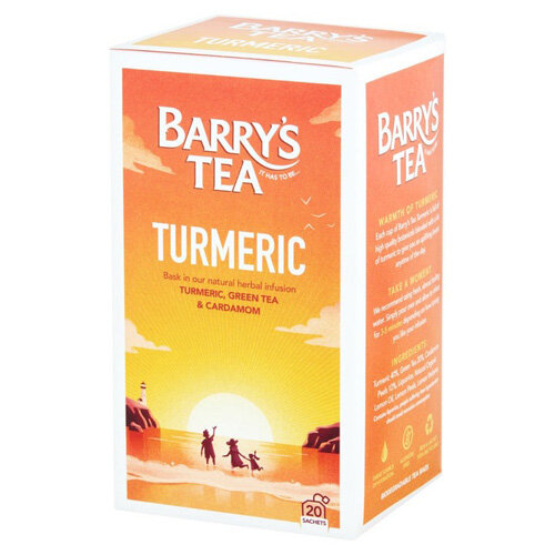 Barry's Turmeric Tea Bags - Pack of 20, Wellness Tea with Turmeric