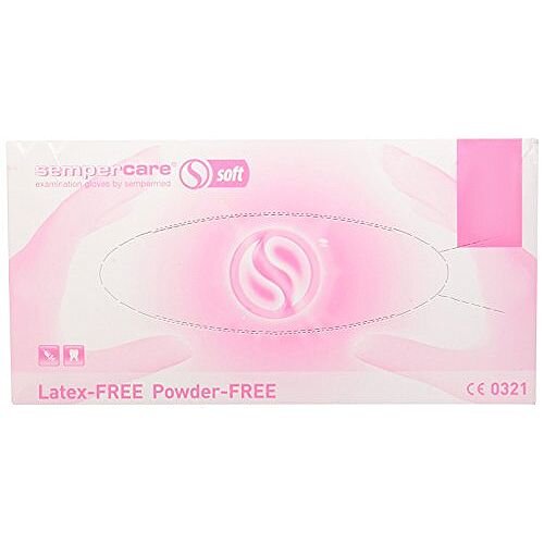 Sempercare Nitrile Latex Free Powder Free Gloves SMALL Pack of 100