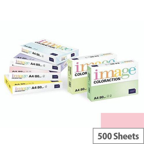 Image Coloraction Tropic Pale Pink A3 Paper 80gsm Pack of 500 Image Coloraction Tropic Pale Pink A3 Paper 80gsm Pack of 500