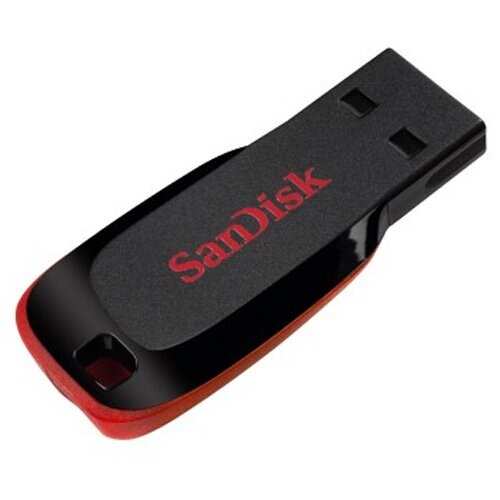 SanDisk Cruzer Blade USB Flash Drive, 64GB, USB 2.0 - SecureAccess Software, Password Encrypted, Lightweight and Durable