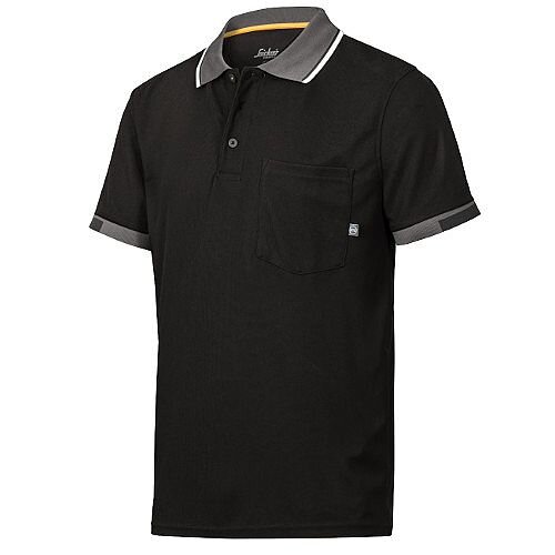 Snickers 2724 AllroundWork 37.5 Technology Short Sleeve Polo Shirt WW4 Black