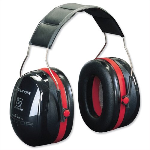 3M Ear Muff Defenders High Noise Level Reduction 30dB Black. 