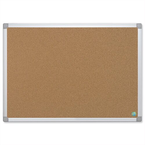 Bi-Office Earth-it Cork Notice Board with Aluminium Frame 900 x 600mm CA031790