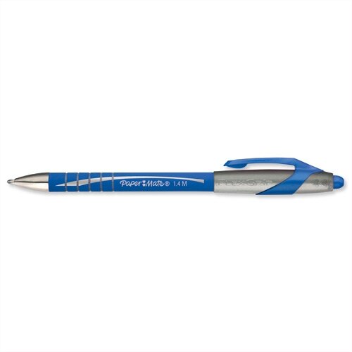 Paper Mate Flexgrip Elite Blue Ballpoint Pen Retractable Pack 12 Paper Mate Flexgrip Elite Blue Ballpoint Pen Retractable Pack 12